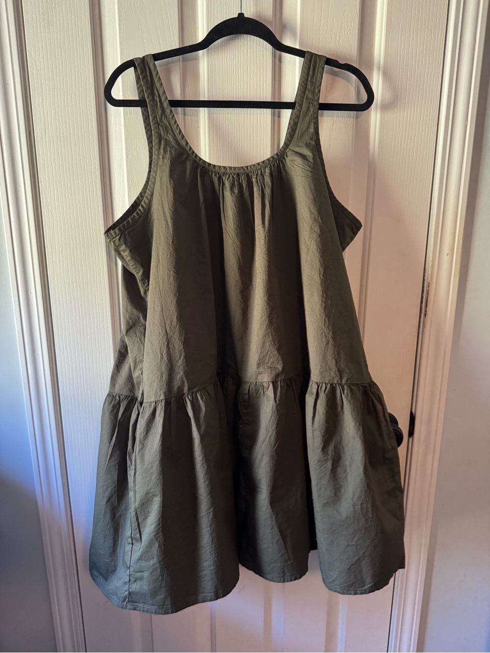 Old Navy Olive Tiered Sundress